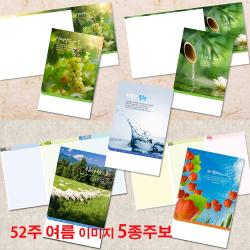 꿈마을예닮 주보 교회주보 예배순서지 주보용지 디자인주보 주보도안 예쁜주보 인쇄 제작 청년부 교회학교 교회요람 감사노트 기념사 출판 헌금봉투 52주 여름주보 10종세트 추천, 1세트