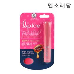 [AEA_9021087] F_멘소래담 립아이스 매직컬러 스트로베리 2g 입술보습제 딸기립밤 입술보호립밤 입술밤 스트로베리립밤, 단일상품, 단일상품