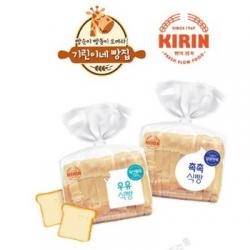 [본사직송] 기린이네 빵집 식빵 400g, 우유 식빵 400g 1봉 + 촉촉 식빵 400g 1봉