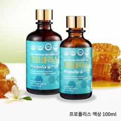 국내산 수용성 프로폴리스 원액 액상 성분 아연 셀렌 플라보노이드 ncs 로얄젤리 효능 구강향균 목 항산화 면역력 환절기 영양제 건강기능식품 식약처인정 100ml, 3캔