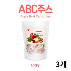 BMS abc주스 분말 가루 티백 에비씨쥬스 사과 레드비트 당근 물 워터 티 국내산 체지방 뱃살 효과, 3개, 150g
