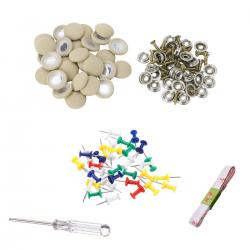 60PCS DIY의 지붕 트럭 / 자동차 스크류 천장 수리 베이지을 위해 저명 핀 버클 나사 없음 접착제를 처지 수리 키트 수정 안감, 보여진 바와 같이