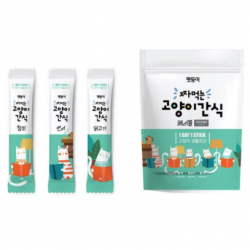 펫둥이 짜먹는 고양이 간식 3가지맛 30P, 참치, 연어, 닭고기, 1세트