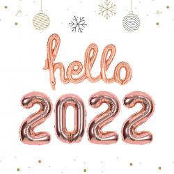 [평일3시이전 당일출고] 헬로 2022 해피뉴이어 풍선세트 /새해파티,새해풍선,연말파티,신년회,새해맞이,망년회,홈파티, 헬로로골+2022로골(중)