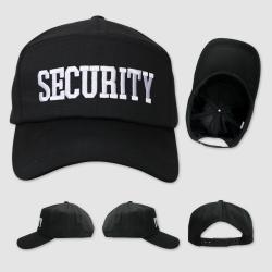 보안모자 Security 시큐리티 경비 안전 보안요원 관리인 모자 자수포함 