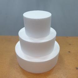 나우라이언 원형스티로폼 모조케이크용 공예용 200x70mm, 1개, 지름200x높이70