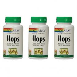 Solaray Hops Capsules 솔라레이 홉 캡슐 340mg 100정 3팩