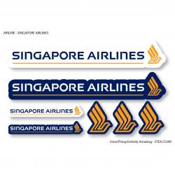 STEA 세계 항공사 로고 스티커SET 스티커, 20 SINGAPORE AIRLINES