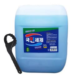 국민세제 액체세제 20l 대용량 진한겔타입 세탁세제+말통 오프너 1통+1개