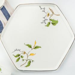 티포트 탕산 골자 중식 찻주전자 세라믹 빅사이즈 스몰사이즈 주전자단품 티주전자, T06-샹제리 버리다-10inch6쟁반 1개