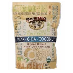 Barleans 발린스 아마씨유 치아 코코넛 오일 블랜드 340g Flax-Chia-Coconut Blend 12 oz, 1개