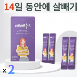 빼빼주스 14일 다이어트 보조제 몸신 다이어트쉐이크 다이어트부작용없는 분말 14일 빼빼주스 소화잘돼는 다이어트 보조 확찐살 급찐살 뱃살 허리둘레 감소, 2개 1개월