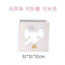 정상네트웍스 서랍 양식 특대사이즈 수납케이스 폴딩 놓다 신기, 31cmx31cmx31cm 작은 스퀘어다 코끼리
