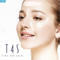 T4S 특허받은 스팟 케어 솔루션 눈가 미간 이마 주름살 제거 밴드 동안얼굴 패치
