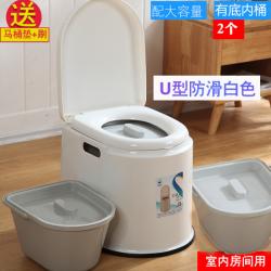 농막 화장실 재래식 변기 이동식 요강 간이 화장실, 7. 화이트 실내 바스킷 2개