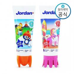 조르단 유아치약 또는 어린이치약 스텝 1-2 2개, 75g, 2개