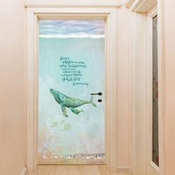 위드지저스 현관문 시트지 홍해를가르다 출애굽기14장13절 교회인테리어 기독교인테리어 입당인테리어 교회꾸미기 시트지