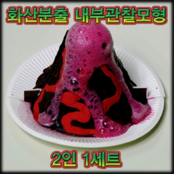과학 키트 화산분출 내부관찰모형 만들기 2인 1세트 과학상자 과학실험도구 kznj, 1개