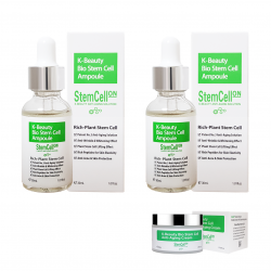 스템셀온 바이오 스템셀 안티에이징 재생 잡티 (30ml 정량) 미백 리페어 시카엠플 세럼, 2개, 30ml