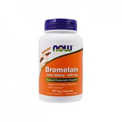 Now Foods Bromelain 나우푸드 브로멜라닌 2400Gdu 500mg 120캡슐 2팩, 단일상품