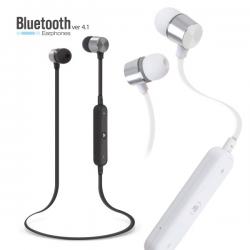 이음전산 와이어밴드 블루투스 이어폰 이어셋 마이크 멀티 페어링 줄꼬임방지 USB 5핀충전, 화이트, MBTE