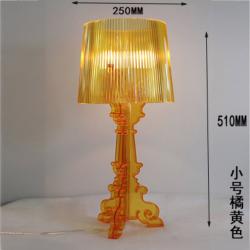 카르텔 부지 스테인글라스 크리스탈 아크릴 조명 수면등 무드등 LED 침대, 주황색  25 x 51cm