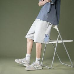 트레이닝 반바지 남자 여름 얇은 핏의 캐주얼 팬츠에 미디엄 빅 사이즈 가드 5부 팬츠