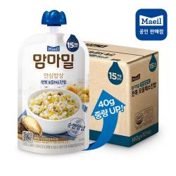 매일유업 맘마밀 안심밥상 전복 모듬채소진밥(140g) x 10팩 (15개월부터~)