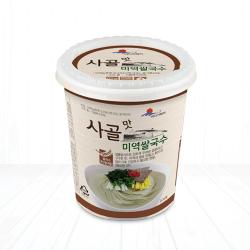 바다가득히 [사골맛미역쌀국수] 튀기지않은 건면 해조쌀국수 컵라면, 12개