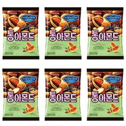 오리온)통아몬드 90g x 7개 그윽한 버터풍미 캔디위에 통째 아몬드, 1