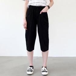 여성 린넨 7부 스판 여름바지 빅포켓 가볍다 시원하다 맘에든다 S~3XL 9653