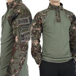 전술 컴뱃셔츠 긴팔 디지털 육군 택티컬 군용 군인티