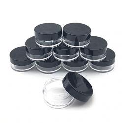 메이크업 컨테이너 로션 병 화장품 항아리 샘플 냄비 얼굴 크림 빈 분명 플라스틱 100 pcs 작은 샘플 빈 지, 05 프랑스, 02 B