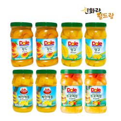 dole 돌 후룻바틀 8개 황도2개+망고2개+파인애플2개+트로피칼2개, 1box, 황도2개+망고2개+파인2개+트로2개