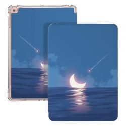실리콘케이스 IPADPRO 보호케이스 102 곡절 AIR4 3펜 홀더 방지 굽는 적용 사과아이폰 11 4314502319, 투명 에어백 바다 지난달 있었다 증정