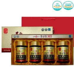 대한홍삼진흥공사 고려6년근 홍삼정365 4병 , 쇼핑백증정, 1개당 960g