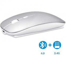 블루투스 4 0 및 2 4G 무선 호환성을 갖는 Uiosmuph Bluetooth Wireless Mouse Dual Mode Slim 재충전 가능한 무선 마우스 침묵 무선 마우스, 상세페이지 참조, 상세페이지 참조