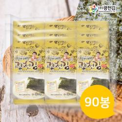  광천김 달인김병만의광천김 재래9단 도시락김 90봉 4g 9매 X9px10팩 1봉 4g
