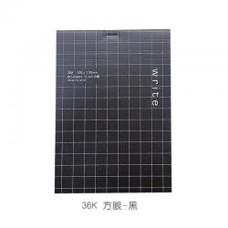 GIMEN 거문 치다 글씨노트 36K 횡선방 눈꼴 기획 16K 공백 80 들다 두꺼운 찟을수있는 단아한 풀 원고, 36K 측 눈 블랙