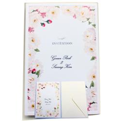 GOEUNSON 웨딩카드 초대장카드 축하카드 10장 봉투포함 청첩장, 1개, 초대카드(KI10아이보리)