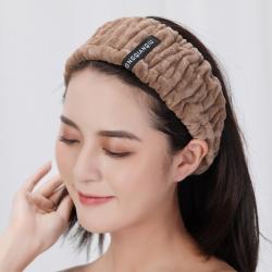샤워를 마친 가방 머리의 모자 드라이 헤어 캡 남녀 긴 머리 단발 단발머리 수건 닦기 건조 두건, 머리를묶다 있음 과일 갈색