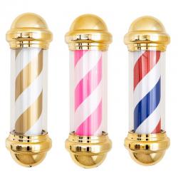  나리온 프리미엄 Led 미용실 싸인볼 이발소 헤어샵 바버샵 조명 회전간판 실버헤드 핑크 세로55cm