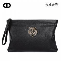 [해외]남성가방 Chrisdien DenyCres Danny 이탈리아 브랜드 Cres Danny CD 호랑이 머리 남성용 가방 가죽 패션 클러치 백 최상층 가죽