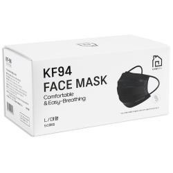 집생활연구소 덴탈형 마스크 KF94 벌크포장, 50매, 1개, 블랙