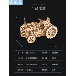 Robotime 나무 비행선 DIY 장난감 나무 수제 그룹 조립, 오프로드 트랙터는 실제 주행이 가능합니다, 개