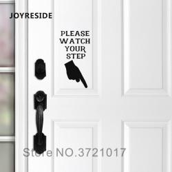 JOYRESIDE 발걸음을 지켜주세요 벽 데칼 홈 프론트 도어 장식 스티커 손가락 포트 아트 디자 WM222, [10] 812 Light Blue