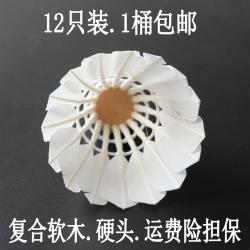 돈벼락몰 배드민턴셔틀콕 실외 온 원 과부하 바람막이 피트니스연습공 견디다 고지에 오른다 때려도 깨지지 않는다 연습구 12, 60 개입 온 원 과부하 피트니스연습
