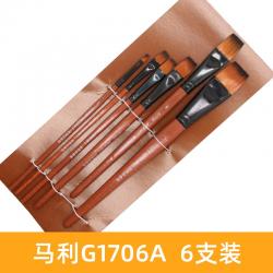 말리 유화붓 상고머리 돈모 화필 나일론 참기름 화투펜 아크릴 물핑크 그림, G1706A 나일론 털화필
