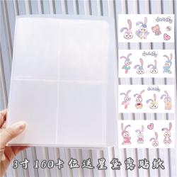 포토엽서 무드 폴라로이드 포토노트 수집함 사진첩 3456 서너 인치 카드책 별을 쫓다 커플 타입 숏 3234443199, 3인치 160 개 카드수납 (투명 내