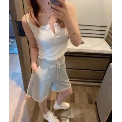 쯔촨 솔리드 무지 민소매 브라탑 탱크탑 크롭탑 여성 돌돌이 구호물자 봄